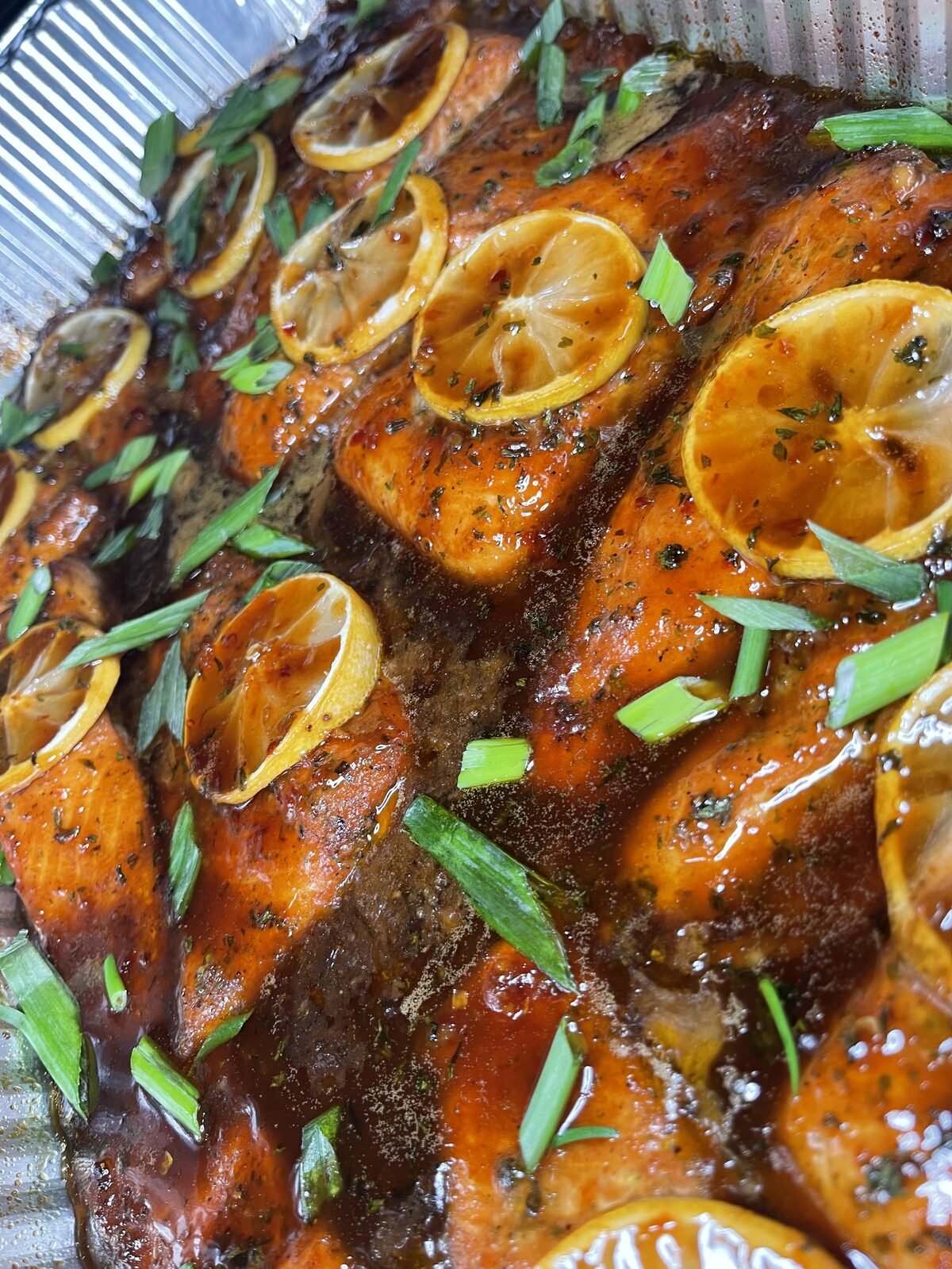 Whiskey Brown Sugar Glaze Salmon
