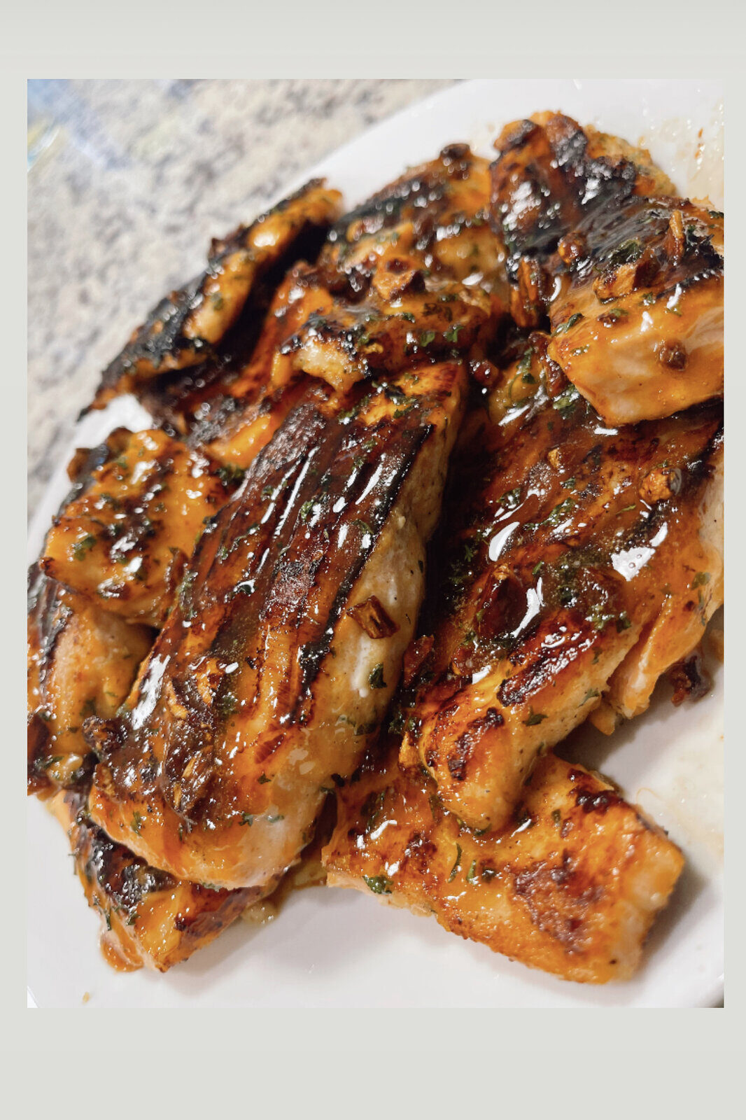 Honey Garlic Grilled Salmon